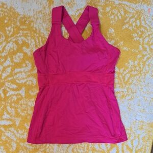 Lululemon Pink Cross-Back Tank Top